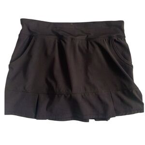 KYODAN black short workout skort skirt size small NWT